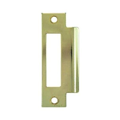 #ad 4 7 8quot; Brass Plated Strike Plate Large Hole