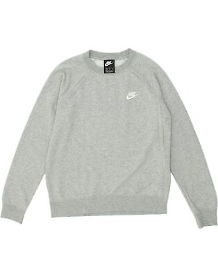 #ad NIKE Mens Sweatshirt Jumper Medium Grey Cotton AY03