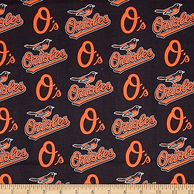 #ad Orioles Cotton Fabric