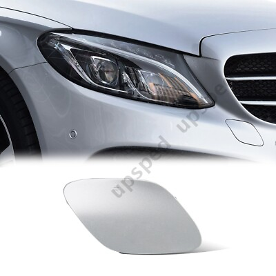 #ad Silver Front Bumper Tow Hook Cover Cap For Mercedes Benz C300 C400 W205 2015 18