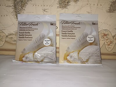 #ad Filter Fresh Home French Vanilla Air Freshener AC Furnace Pad House Scent 2 PK