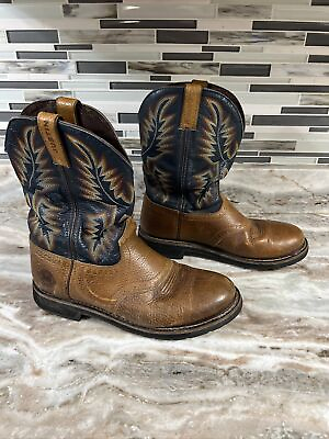 #ad Justin Boots WK4665 Men#x27;s Stampede Collection Work Boot Size 11 D Round Toe