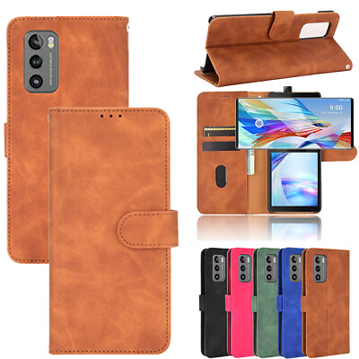 #ad For LG Wing 5G Fashion Shockproof PU Leather Flip Wallet Phone Case Cover