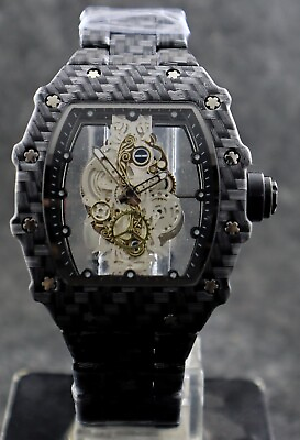 #ad Beautiful Carbon Black Quartz Black Wrist Watch: A Revolutionary Way to Watch