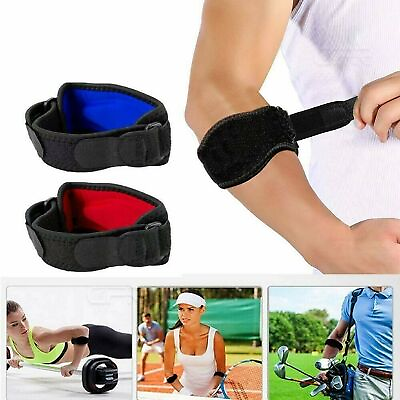 #ad Tennis Elbow Brace Support Arthritis Tendonitis Golfer Arm Joint Pain Band Strap