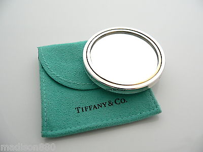 #ad Tiffany amp; Co 1837 Mirror Circle Round Purse Handbag Size Pouch Cool Gift Love
