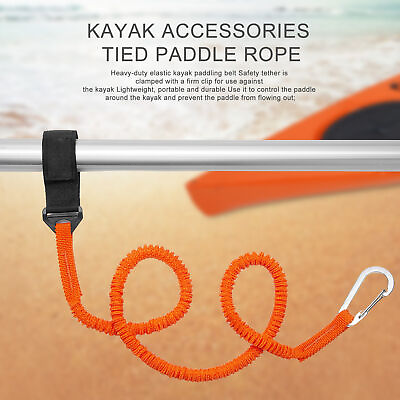 #ad Kayak Canoe Elastic Paddle Safety Fishing Rod Lanyard Accessories Rop 2pcs