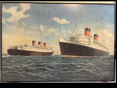 #ad Hoertz Frederick J. quot;Cunard White Star Line Queen Mary and Queen Elizabeth. La
