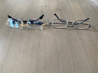 #ad Junk Drawer Two Vintage Eye Glass Readers AS IS