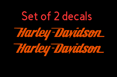 #ad Harley Davidson High Quality vinyl Decals Stickers Set choose color amp; size $5.95