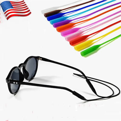 #ad 2 1X Silicone Glasses Strap band Neck Cord Holder Lanyard Sunglasses Eyeglasses✔