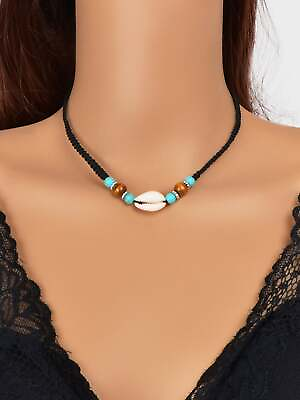 #ad Shell amp; Turquoise Decor Necklace Jewelry for Women Gift for Her Necklace