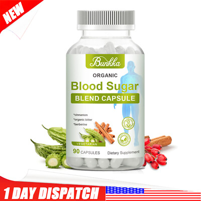 #ad Blood Sugar Blend Support Formula Maximum Strength Natural Vegan Supplement 90ct