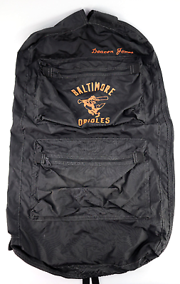 #ad Baltimore Orioles MLB Garment Travel Bag Team Issued 1990s With Zipper