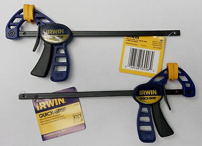 #ad Irwin Tool 53006 Micro Quick Grip Bar Clamp 4 1 4quot; And Spreader 8quot; 2pcs.