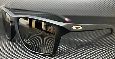 #ad OAKLEY OO9448 06 Matte Black Prizm Silver Polarized Men#x27;s 57 mm Sunglasses