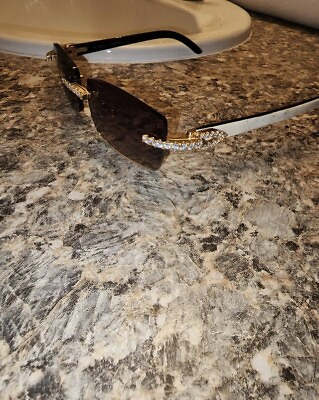 #ad cartier sunglasses With Moissanite Stones