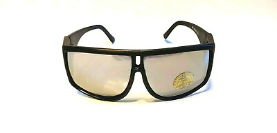 #ad Vintage 90#x27;s Wrap Around Sun Shield Sports Sunglasses M.Black