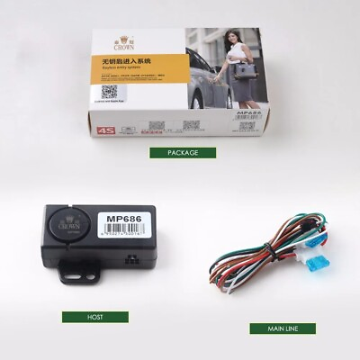 #ad PKE Smart Key Car Alarm System With Remote central locking Start Stop System