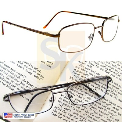 #ad 1.25 to 4.00 BIFOCAL READING GLASSES Quality Comfortable STRONG SPRING HINGES $14.99