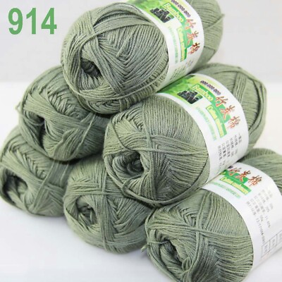 #ad Sale 6SkeinsX50g Bamboo Cotton Baby Blankets Rugs Hand Knitting Crochet Yarn 14