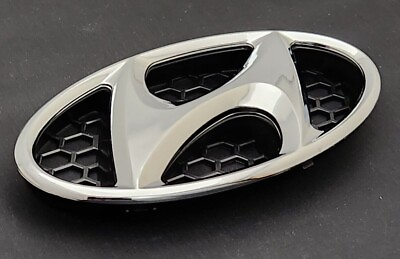 #ad FRONT Grille Emblem quot;Hquot; 863004A910 fits Hyundai Sonata 2009 2014 Chrome