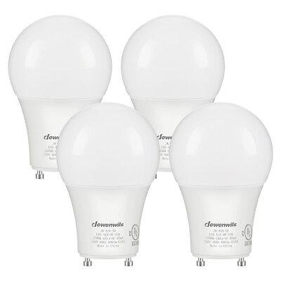 #ad DEWENWILS 2Prong Light Bulbs Dimmable GU24 LED Light Bulb 2700K Warm White 4Pack