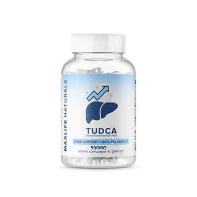 #ad TUDCA 500mg 60 Day Supply Tauroursodeoxycholic Acid 2 MONTH SUPPLY