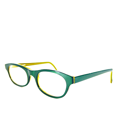 #ad l.a.Eyeworks REVA 713 Eyeglasses Frames Green Rectangular Modern 47 20 140