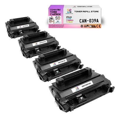 #ad 4Pk TRS 039 Black Compatible for Canon imageCLASS LBP351dn Toner Cartridge