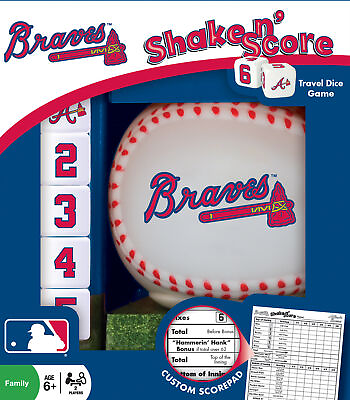 #ad Officially Licsensed MLB Atlanta Braves Shake N Score Dice Game
