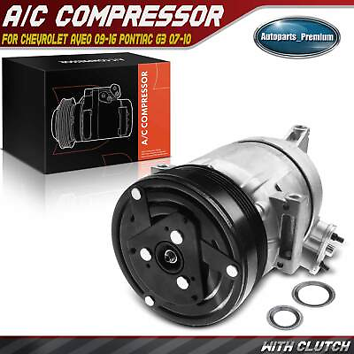 #ad New AC Compressor w Clutch for Chevrolet Aveo 2009 2016 Pontiac G3 07 10 1.6L $121.99