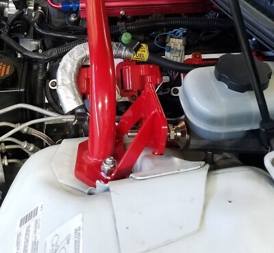 #ad 1993 2002 Camaro Firebird Strano Parts Brake Master Cylinder Brace Red *SP9302