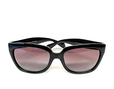 #ad Prada SPR 07P 1AB 2A0 Sunglasses Polished Black w Violet Polarized READ