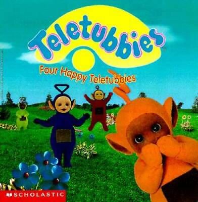 #ad Four Happy Teletubbies Paperback By Scholastic Books GOOD