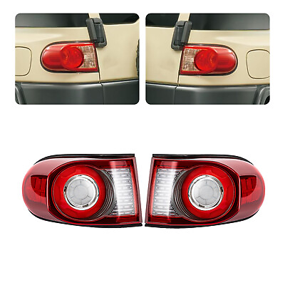 #ad 2pcs LED Tail Lights For Toyota Cruiser FJ 2007 2021 Red Housing New LHRH NEW