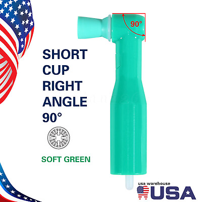 #ad Premium Plus Disposable Prophy Angle with REGULAR Cup Green 500 pk