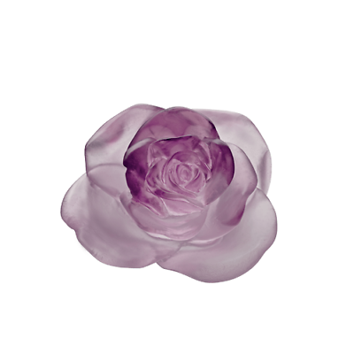 #ad NEW DAUM CRYSTAL ROSE PASSION PINK FLOWER FIGURINE #05290 5 BRAND NIB SAVE$ F SH