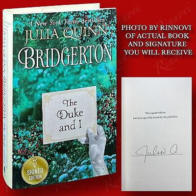 #ad Bridgerton The Duke and I SIGNED Julia Quinn 2021HC1st 1st BRAND NEW