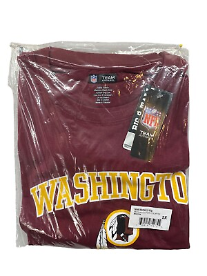 #ad Washington Redskins NFL Team Apparel T Shirt Men’s Size 5 X Maroon
