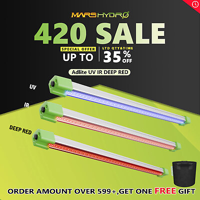 #ad Mars Hydro Adlite UV IR 15 30 55 LED Grow Light Bar Maxium Yields for Plants