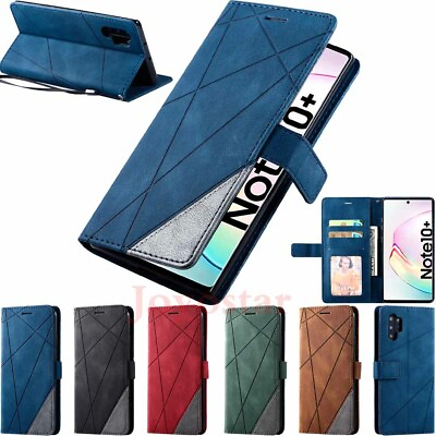 #ad For Samsung S20 Ultra S10 S9 S8 Note 10 Plus Wallet Case Card Slot Leather Cover