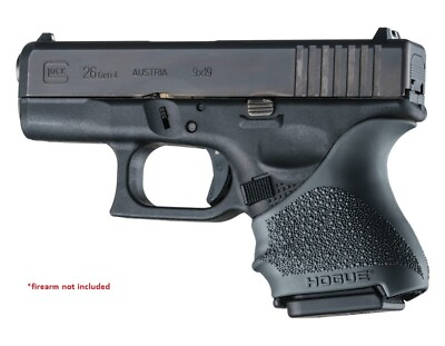 #ad Hogue HANDALL Beavertail Grip Sleeve for Glock 26 amp; Glock 27 Black 18600 NEW