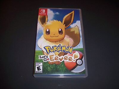 #ad Replacement Case ONLY Pokemon Let#x27;s Go Eevee Nintendo Switch Box UAE Version