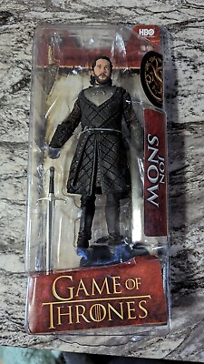 #ad McFarlane Toys Game of Thrones Jon Snow 6” Action Figure Box Wear Read New