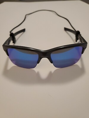 #ad Oakley Dark Grey Frames Sunglasses Lens SAPPHIRE IRIDIUM  Model #009316 04