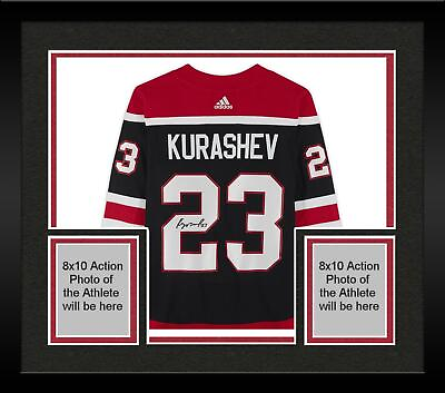 #ad FRMD Philipp Kurashev Blackhawks Signed 2020 21 Reverse Retro Adidas Auth Jersey