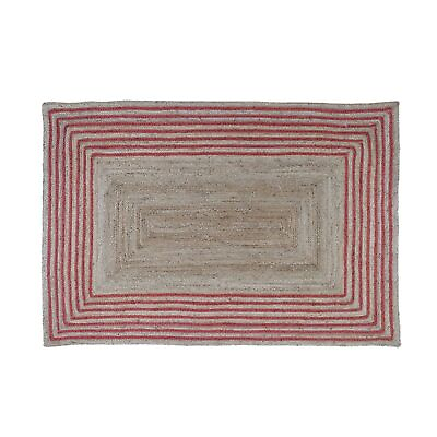#ad Jute Rug Carpet Braided 100% Handmade Natural Rectangle Decorative Rag Rug