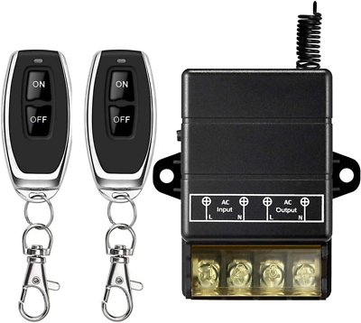 #ad VONVOFF Wireless Remote SwitchAc110V 120V 240V 30A Relay RF Remote Control Lig