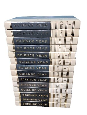 #ad World Book Encyclopedia Science Year Book 1966 1980 14 Books missing 1970